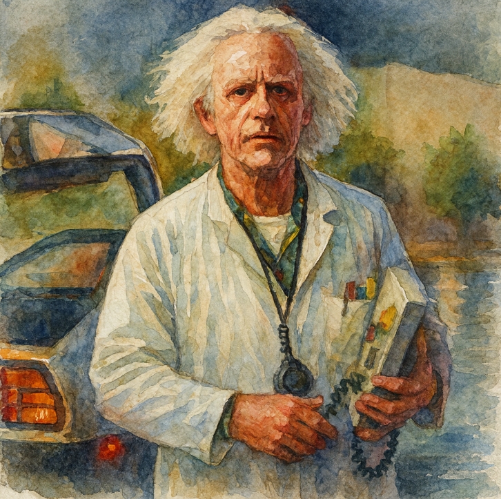 ドク、正式名称エメット・ブラウン博士は、「バック・トゥ・ザ・フューチャー」