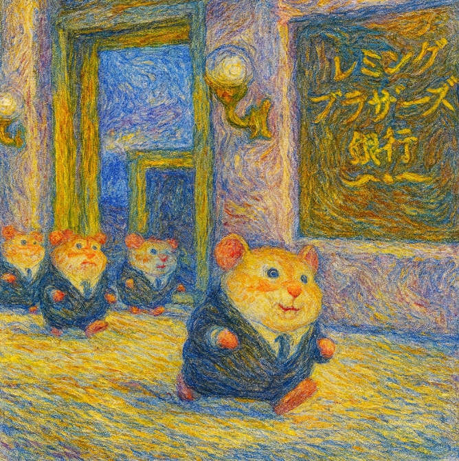 銀行員のレミングと集団行動