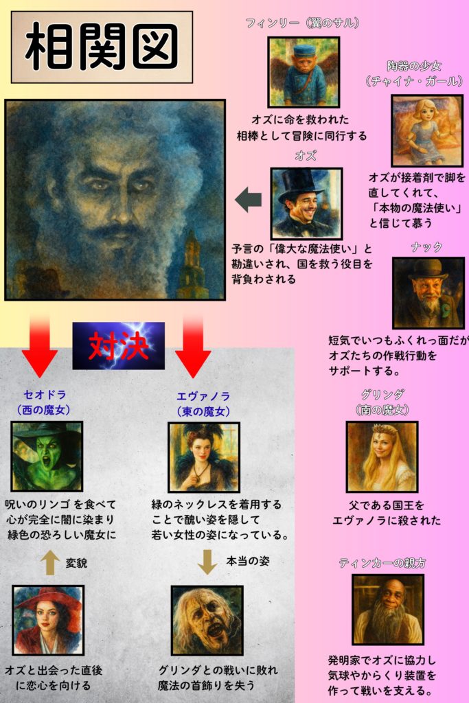 オズはじまりの戦い　相関図