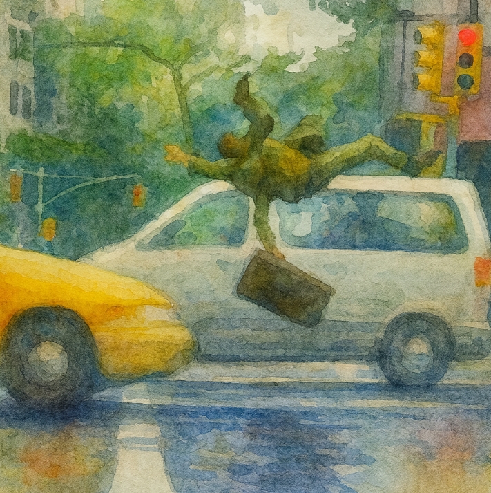 序盤の事故シーン