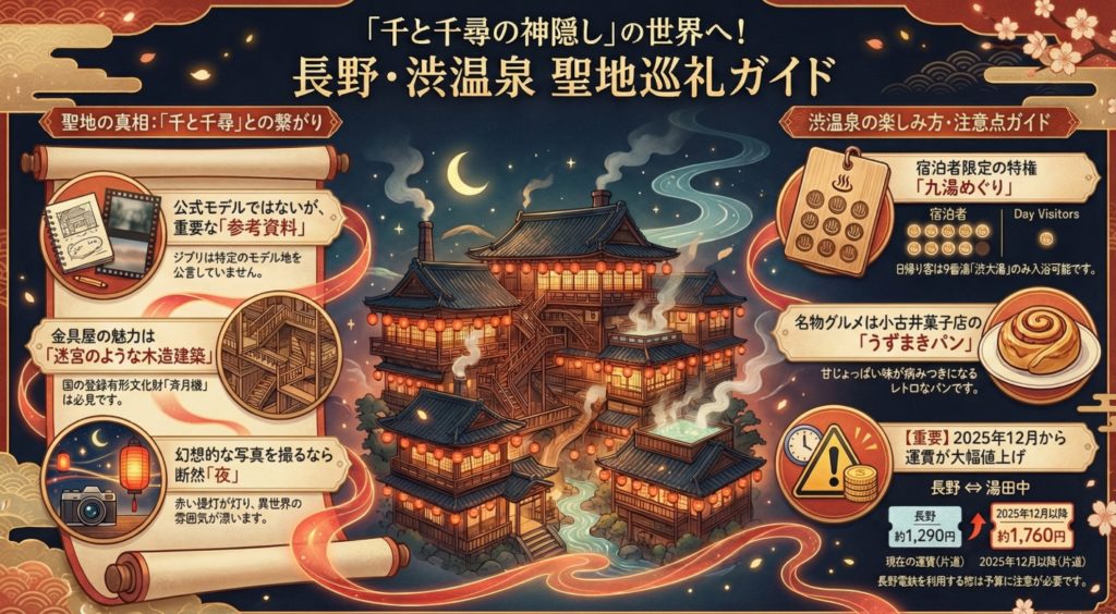 千と千尋の神隠しのような長野県観光プランのまとめ