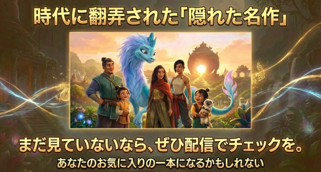 『ラーヤと龍の王国』は大コケではない良作