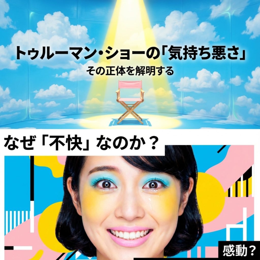 トゥルーマンショーが気持ち悪い理由は?あらすじや結末を考察を示す画像。