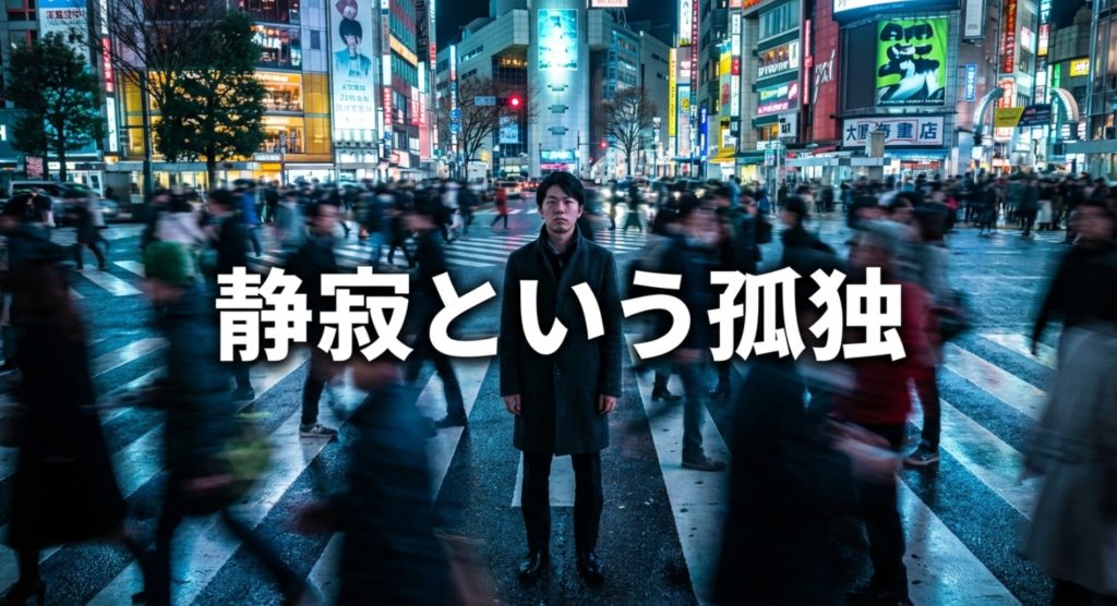 ジムキャリーが予見する外の世界での孤独を示す画像。