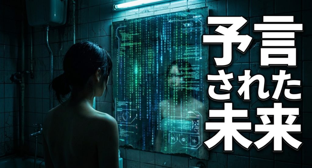 ラストシーンの扉の向こう側にある現実を示す画像。