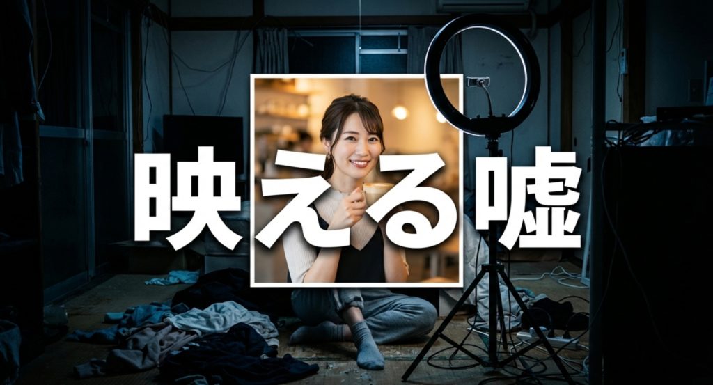 ロケ地のシーヘブンが象徴する偽りの理想郷を示す画像。