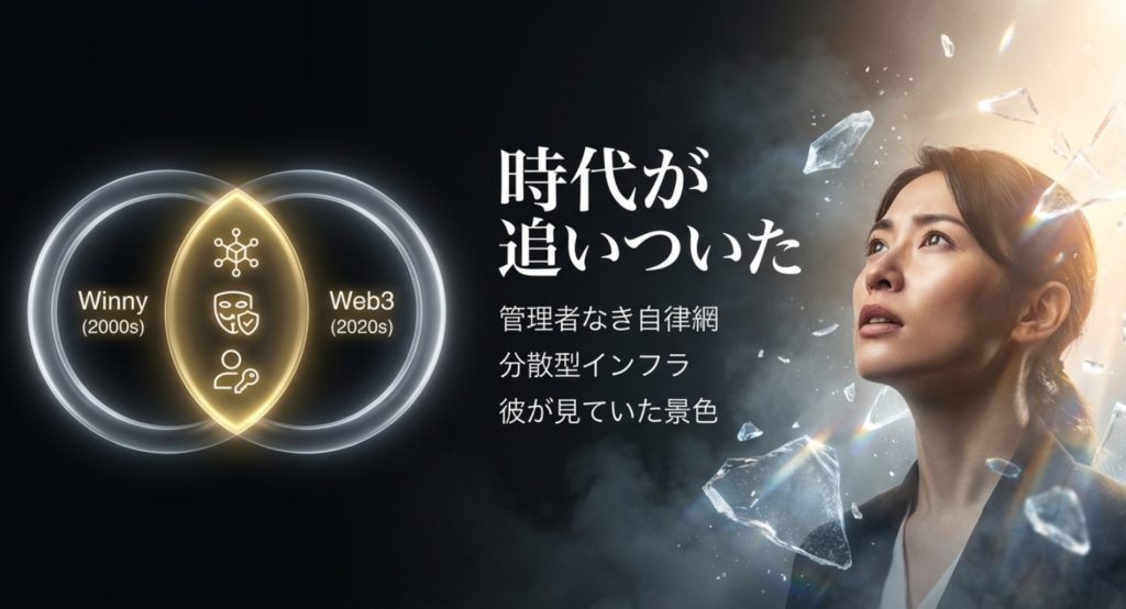 今の時代にようやく追いついたを示す画像。